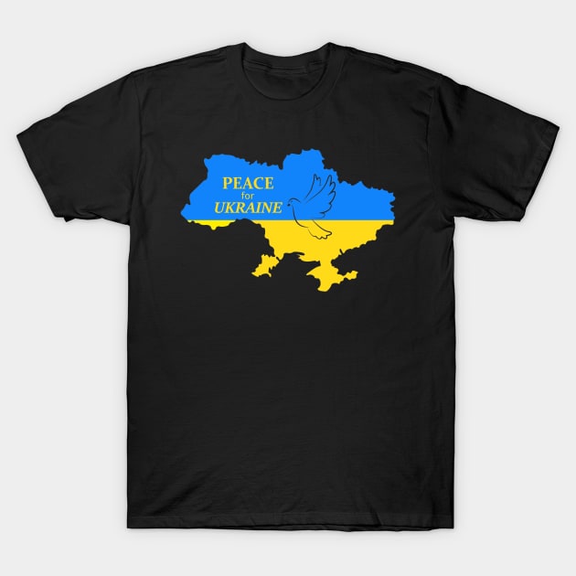 PEACE FOR UKRAINE T-Shirt by DZHotMess